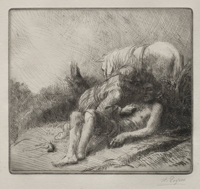 Dobrý Samaritán od Alphonse Legros
