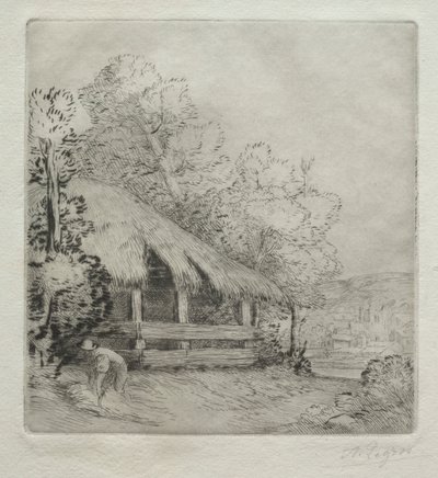 Malá bouda (Le Petit Hangar) od Alphonse Legros