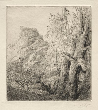 Staré město. od Alphonse Legros