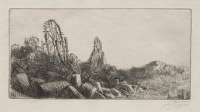 Staré kamenné lomy v Montrouge od Alphonse Legros