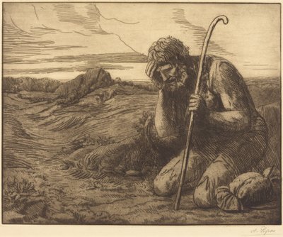 Marnotratný syn, 6. list („Marnotratné dítě“) od Alphonse Legros