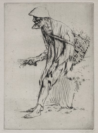 The Red Pimpnel Vender. od Alphonse Legros