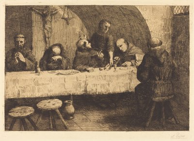 Refektář (Le refectoire) od Alphonse Legros