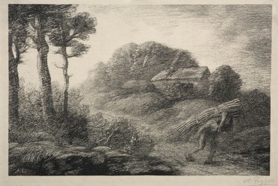 The Return of the Fagot Gatherer (2. stav) od Alphonse Legros
