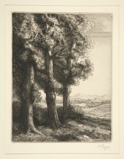 Tři stromy od Alphonse Legros