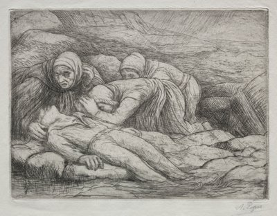 Triumf smrti: Smrt v rodině námořníků od Alphonse Legros