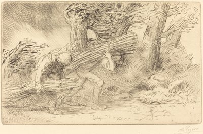 Sběrači větviček Les fagottiers. od Alphonse Legros