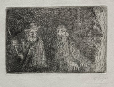 Dva pastýři Dva pastýři. od Alphonse Legros