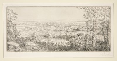 Údolí v Burgundsku (Valley in Burgundsko) od Alphonse Legros