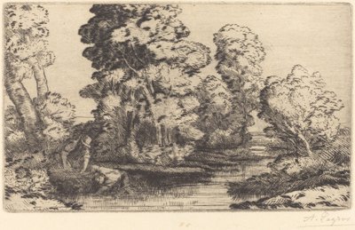 údolí v Burgundsku od Alphonse Legros