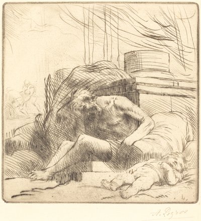 Oběť požáru Oběť požáru. od Alphonse Legros