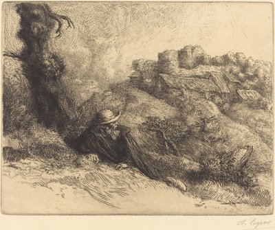 Pohled na zámek Chateau des Revenants. od Alphonse Legros
