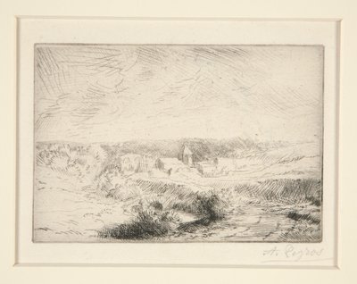 Village de Wimille, pres Boulogne (vesnice Wimille poblíž Boulogne) od Alphonse Legros