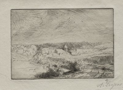 Vesnice Wimille, nedaleko Boulogne od Alphonse Legros