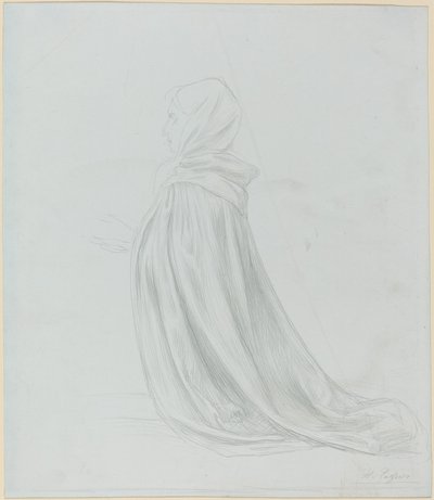 Žena v plášti. od Alphonse Legros