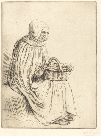 Žena z tržiště Žena z tržiště. od Alphonse Legros