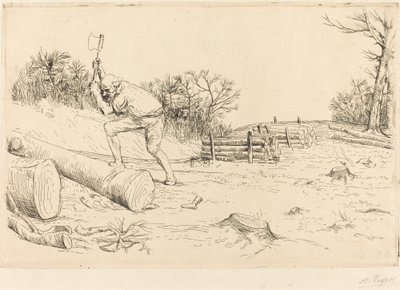 Dřevorubec (Dřevorubec) od Alphonse Legros
