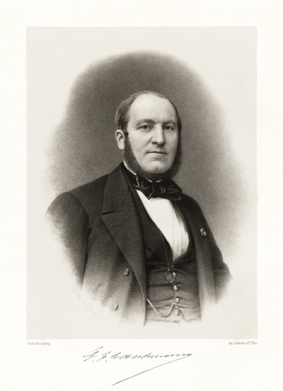 Georges Eugène Haussmann, 1865-66 od Alphonse Leon Noel