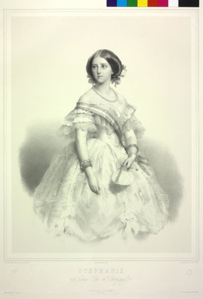 Stephanie Friederike z rodu Hohenzollern-Sigmaringen od Alphonse Leon Noel