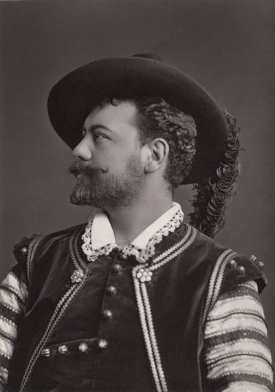 Portrét Victora Maurela (1848-1923) francouzský barytonista jako Don Giovanni z Mozarta - fotografie Alphonse Justina Lieberta (1827-1914) od Alphonse Liebert
