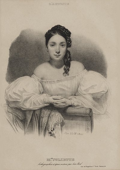 Portrét Mademoiselle Juliette Drouet. od Alphonse Leon Noel