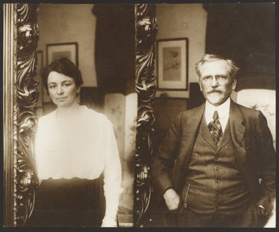 [Portrét Alfonse Muchy a jeho ženy] od Alphonse Maria Mucha