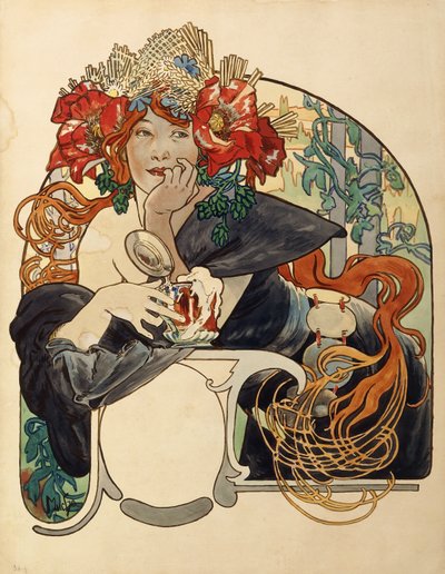 pivo meuse, od Alphonse Mucha