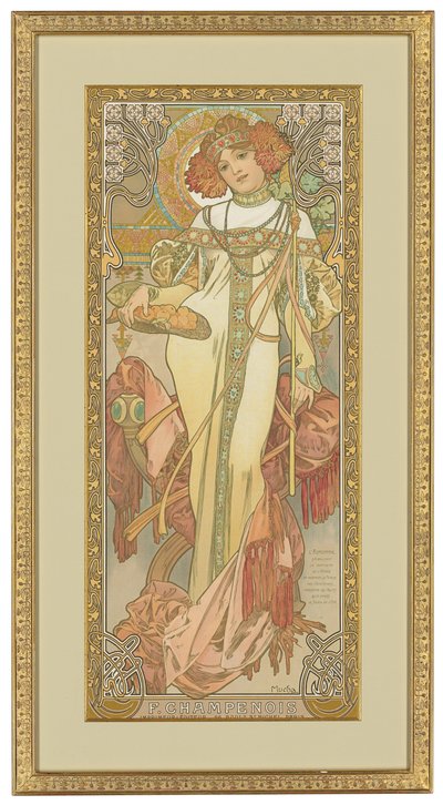 Čtyři roční období: Podzim, 1900 od Alphonse Mucha