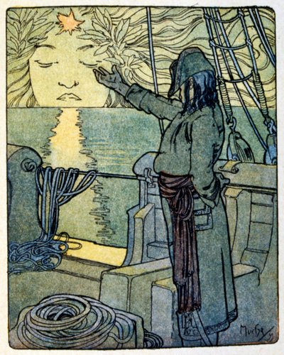 Ilustrace alphonse Muchy ke knize 