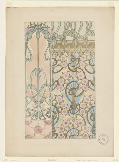 Ornament od Alphonse Mucha