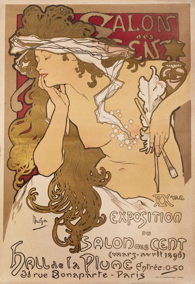 Salon of the Sto, 1896 od Alphonse Mucha
