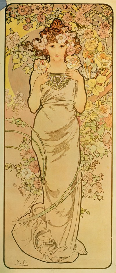 Smaragdová od Alphonse Marie Mucha