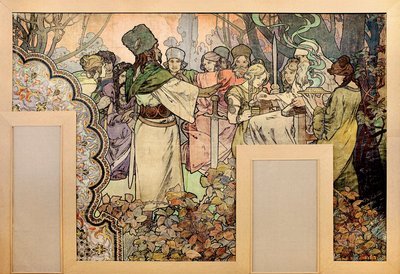 Nástěnná malba pro výstavu Universelle z roku 1900 - Obraz Afonse Marie Muchy (1860-1939) od Alphonse Mucha