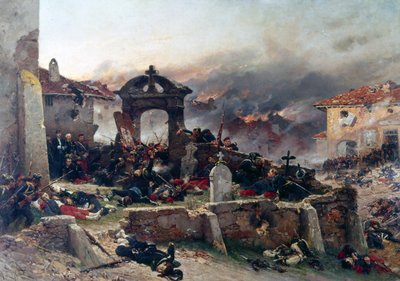 A Neuville, hřbitov Saint-Privat od Alphonse Marie de Neuville