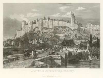 Hrad Chinon, Indre-et-Loire od Alphonse Marie de Neuville