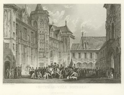 Hotel-de-Ville Bourges od Alphonse Marie de Neuville