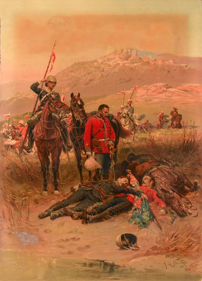 ‚Poslední spánek statečných‘, Isandlwana, válka Zuluů od Alphonse Marie de Neuville
