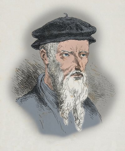 Portrét Guillauma Farela (rytina) od Alphonse Marie de Neuville