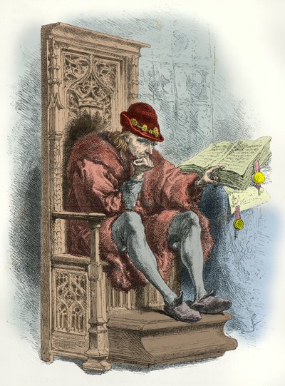 Portrét krále Ludvíka 11 (rytina) od Alphonse Marie de Neuville