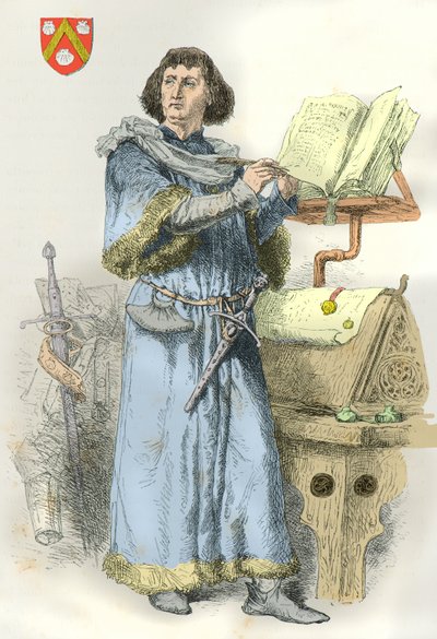 Portrét Philippa de Commynes (Rytina) od Alphonse Marie de Neuville