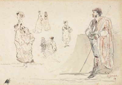 Náčrtky figurek, 1869. od Alphonse Marie de Neuville