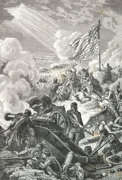 Bitva o Bunker Hill v Bostonu od Alphonse Marie de Neuville