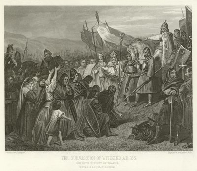 The Submission of Witikind, AD 785 od Alphonse Marie de Neuville