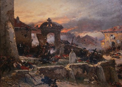 Hřbitov Saint-Privat, 18. srpna 1870, 1881 od Alphonse Marie de Neuville