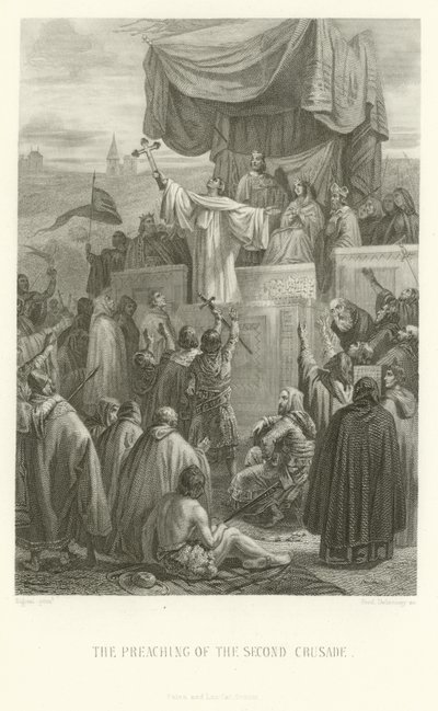 Kázání druhé křížové výpravy od Alphonse Marie de Neuville