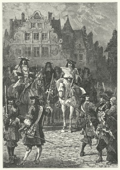 Prohlášení o odvolání ediktu z Nantes Ludvíkem XIV., 1685 od Alphonse Marie de after Neuville
