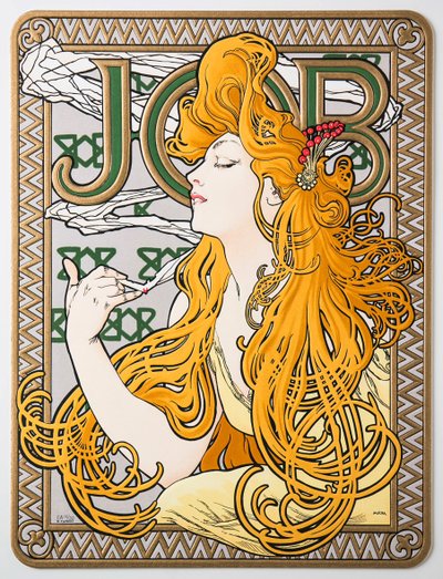 Reklamní plakát na hedvábný papír Job, 1897. od Alphonse Mucha