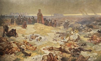 Po bitvě u Grunwaldu. Solidarita severních Slovanů Cyklus Slovanská epopej od Alphonse Mucha
