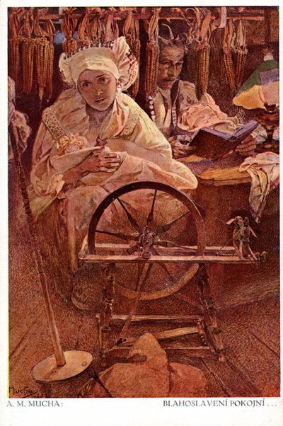 „Blahoslavení krotcí, neboť oni zdědí Zemi“, 1906 od Alphonse Mucha