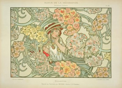 byzantský od Alphonse Mucha